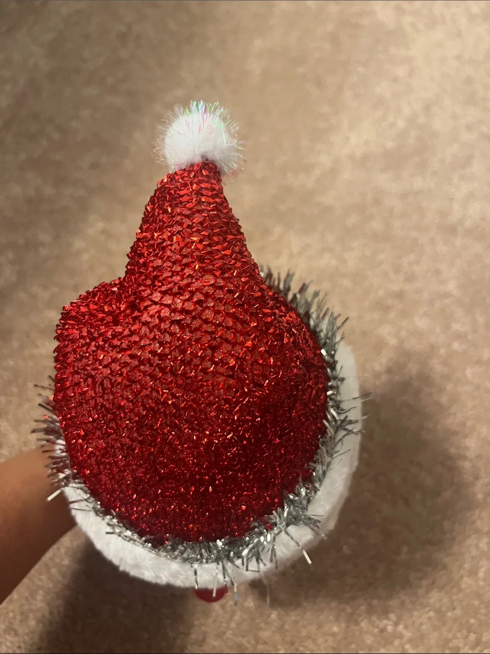 Red Christmas Santa Hat Headband for Kids